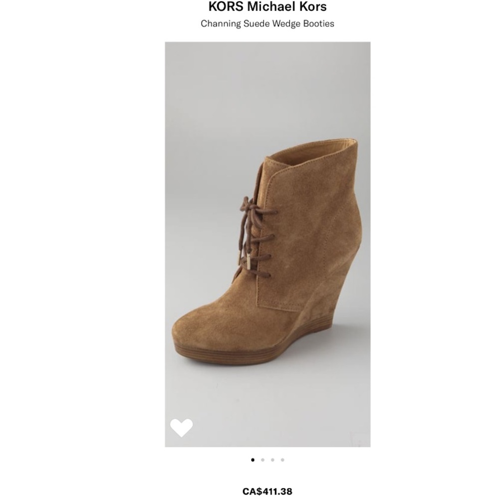 COPY - KORS Michael Kors suede wedge booties